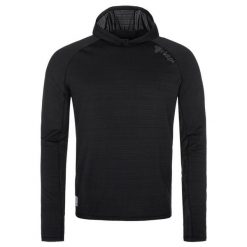 Lekka bluza męska Kilpi AILEEN-M. Czarne bluzy męskie Kilpi, m, bez wzorów, z materiału, z kapturem. Za 152.50 zł.