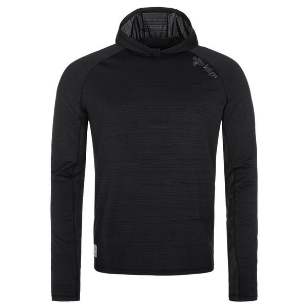 Lekka bluza męska Kilpi AILEEN-M. Czarne bluzy męskie Kilpi, m, bez wzorów, z materiału, z kapturem, do biegania. Za 167.00 zł.