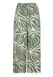 Luźne spodnie z wzorem R-DOLANA. Zielone spodnie materiałowe damskie Volcano, xl, bez wzorów, z materiału. Za 149.99 zł.