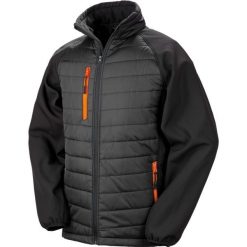 Kurtka Result Softshell Rembourrée Black Compass. Brązowe kurtki męskie RESULT, m, bez wzorów, z puchu, bez kaptura. Za 233.00 zł.