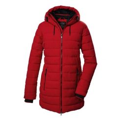 Parka dla kobiet Killtec Kow 55 Qltd. Czerwone parki damskie KILLTEC, na zimę, s, bez wzorów, z materiału, z kapturem. Za 653.49 zł.
