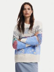 Desigual Sweter Sudbury 24WWJF59 Kolorowy Loose Fit. Swetry damskie Desigual, l, bez wzorów, z bawełny, bez kołnierzyka, bez ramiączek, bez kaptura. Za 319.99 zł.