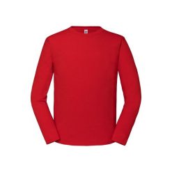 Męska Koszulka Z Długim Rękawem Iconic 195 Z Bawełny Premium Ringspun. Niebieskie koszulki sportowe męskie Fruit of the Loom, m, bez wzorów, z bawełny, bez kołnierzyka, bez ramiączek, trekkingowe. Za 60.99 zł.