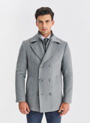 PAKO LORENTE - Wełniany dwurzędowy płaszcz męski. Płaszcze męskie Pako Lorente, na zimę, m, bez wzorów, z poliesteru, bez kaptura. Za 1,499.99 zł.