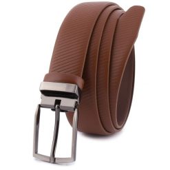 Pasek skórzany BELTIMORE r.130-145 cm E41 brązowy. Brązowe paski damskie bez wzorów. Za 65.99 zł.