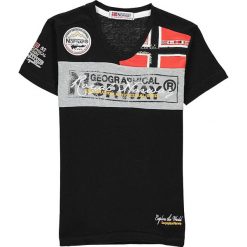 Koszulka w kolorze czarnym. T-shirty dla chłopców Geographical Norway Kids & Ladies. W wyprzedaży za 49.95 zł.