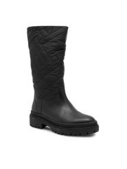 Lasocki Kozaki WI16-14097-07 Czarny. Czarne kozaki damskie Lasocki, z materiału, bez obcasa, na płaskiej podeszwie. Za 299.99 zł.