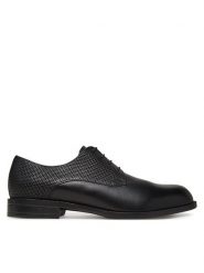 BOSS Półbuty Tayil_Derb_ltmxwv 50541716 Czarny. Czarne eleganckie półbuty Boss, ze skóry, wizytowe, bez zapięcia. Za 579.99 zł.