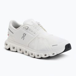 Buty damskie On Cloud 6 Wide. Białe obuwie sportowe damskie On, bez wzorów, z materiału, do biegania. Za 659.99 zł.