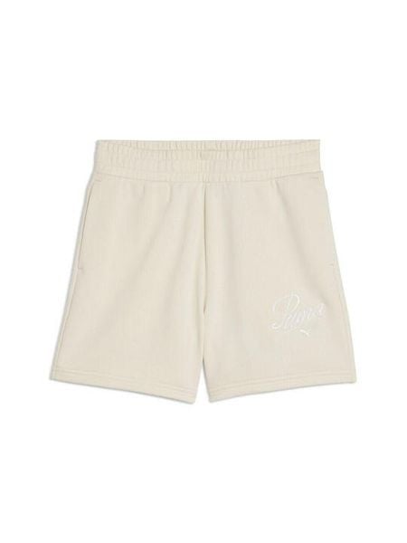 Damskie spodenki Ess Script Spodenki z wysokim stanem 5 Białe. Białe szorty sportowe damskie Puma, s, bez wzorów, z bawełny, sportowe, z podwyższonym stanem. Za 122.85 zł.