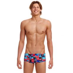Kąpielówki męskie spodenki kąpielowe Funky Trunks Sidewinder MotherBoard. Czerwone kąpielówki męskie FUNKY TRUNKS, m, bez wzorów, do pływania. Za 159.00 zł.