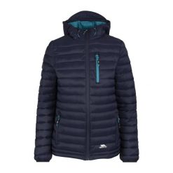 Trespass Lenka - Kurtka damska casual granatowa. Niebieskie kurtki damskie Trespass, bez wzorów, z puchu, bez kaptura. Za 326.99 zł.