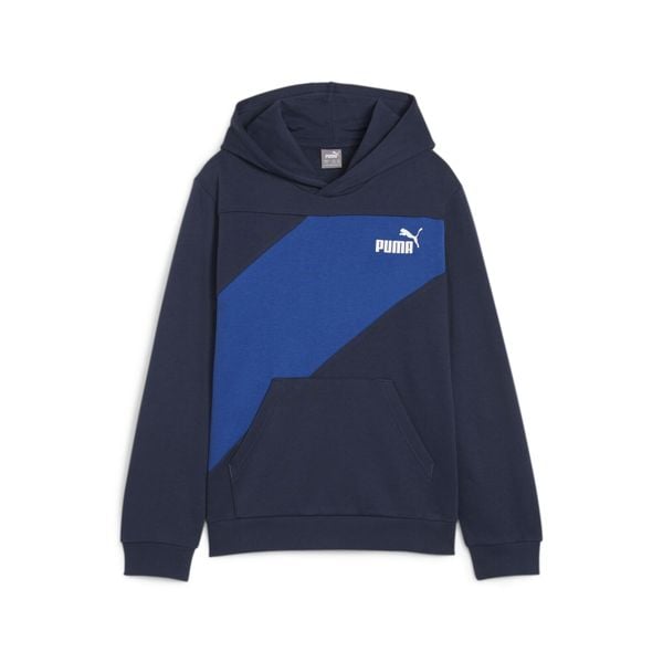 Puma Bluza Power Colorblock Tr 67925014. Niebieskie bluzy męskie Puma, m, bez wzorów, z bawełny, z kapturem. Za 142.79 zł.
