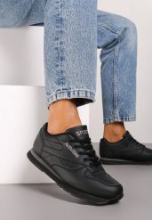 Czarne Buty Sportowe na Piankowej Podeszwie Zakiria. Czarne obuwie sportowe damskie Renee, bez wzorów. Za 69.99 zł.
