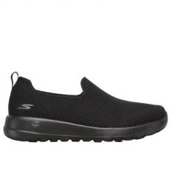 Buty do chodzenia damskie Skechers GO Walk Joy. Czarne obuwie sportowe damskie Skechers, bez wzorów, z materiału, trekkingowe. Za 367.00 zł.