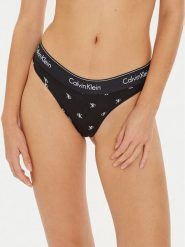 Calvin Klein Underwear Stringi 0000F3786E Czarny. Czarne stringi damskie Calvin Klein Underwear, xl, bez wzorów, z bawełny. Za 79.99 zł.