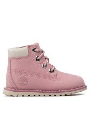 Timberland Trapery Pokey Pine TB0A27EGV201 Różowy. Czerwone buty zimowe dziewczęce Timberland, bez wzorów, z nubiku, bez zapięcia. Za 309.99 zł.