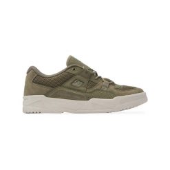 Buty męskie DC Construct. Zielone buty sportowe męskie DC Shoes, bez zapięcia. Za 279.99 zł.