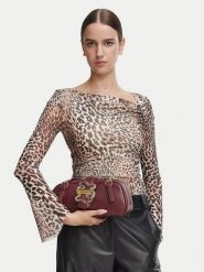 Just Cavalli Torebka Iconic Snakes 81RA4BA5 ZSA89 Czerwony ciemny. Czerwone torebki do ręki damskie Just Cavalli, bez wzorów, bez dodatków. Za 819.99 zł.