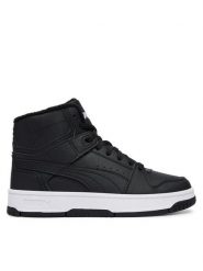 Puma Sneakersy Rebound Slam Mid Wtr Jr 40880301 Czarny. Czarne buty sportowe chłopięce Puma, bez wzorów, ze skóry, bez zapięcia. Za 269.99 zł.