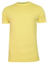 Żółty Bawełniany T-Shirt Męski Bez Nadruku -Brave Soul- Koszulka, Krótki Rękaw, Basic. Żółte t-shirty męskie Brave Soul, na lato, m, bez wzorów, z bawełny, casualowe, bez kołnierzyka. Za 45.00 zł.
