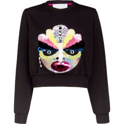 Bluza No Ka'Oi PRESENCE. Czarne bluzy damskie No Ka Oi, z aplikacjami, z tkaniny, bez kaptura. W wyprzedaży za 630.00 zł.
