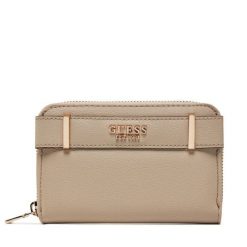 Portfel Guess. Brązowe portfele damskie Guess, z aplikacjami. Za 169.99 zł.