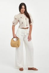 Spodnie damskie lniane TWINSET U&B. Legginsy damskie Twinset U&B, s, bez wzorów. Za 879.00 zł.