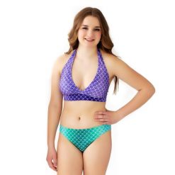 Bikini Syrenki Sirene Green Magic Ariel JM. Fioletowe bikini damskie SUN TAILS, l, bez wzorów. Za 323.22 zł.