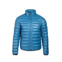 Kurtka puchowa męska BERGSON Solvorn3. Niebieskie kurtki męskie Bergson, m, bez wzorów, z puchu, sportowe, bez kaptura. W wyprzedaży za 519.00 zł.