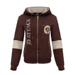 Damska bluza z kapturem zapinana na zamek JD Attack Stefanie. Brązowe bluzy damskie JD ATTACK, l, bez wzorów, z bawełny, z kapturem. Za 189.00 zł.