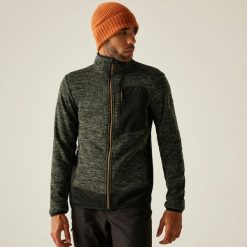 Bluza męska rozsuwana Baslinn. Brązowe bluzy męskie Regatta, m, bez wzorów, z dzianiny, bez kaptura. W wyprzedaży za 199.99 zł.