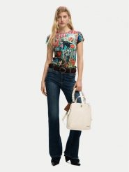 Desigual Plecak 26SAKP41 Beżowy. Brązowe plecaki damskie Desigual, bez wzorów, ze skóry. Za 323.99 zł.