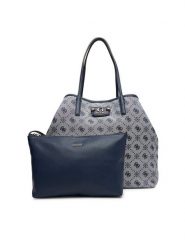 Guess Torebka Neda HWJP96 54240 Granatowy. Niebieskie torebki do ręki damskie Guess, z aplikacjami, z materiału, bez dodatków. Za 439.99 zł.
