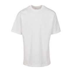 Męska Koszulka Reklamowa. Białe koszulki sportowe męskie BUILD YOUR BRAND, m, bez wzorów, bez kołnierzyka, bez ramiączek, trekkingowe. Za 43.99 zł.