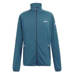 Bluza męska softshell Regatta Highton Lite II- niebieski M. Niebieskie bluzy męskie Regatta, m, bez wzorów, z polaru, bez kaptura, trekkingowe. Za 90.00 zł.