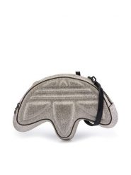 Adidas Torebka Trefoil Rhinestone KS9294 Srebrny. Szare torebki do ręki damskie Adidas, bez wzorów, ze skóry, bez dodatków. Za 349.99 zł.