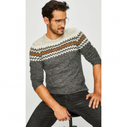 Blend - Sweter. Szare swetry przez głowę męskie Blend, z dzianiny, z okrągłym kołnierzem. Za 169.90 zł.