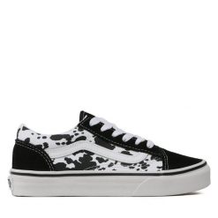 Vans. Czarne trampki i tenisówki chłopięce Vans, bez wzorów, bez zapięcia. Za 169.99 zł.