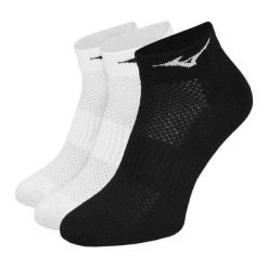 Skarpety Treningowe Unisex Dla Dorosłych (zestaw 3 Sztuk). Białe skarpety męskie Mizuno, bez wzorów. Za 60.99 zł.