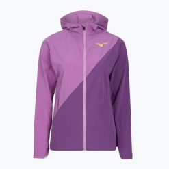 Kurtka tenisowa damska Mizuno Mugen Hooded Jacket. Fioletowe kurtki damskie Mizuno, l, bez wzorów, z elastanu, bez kaptura. Za 319.99 zł.