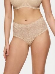 Triumph Figi klasyczne z wysokim stanem Amourette 10210675 Beżowy. Brązowe figi damskie Triumph, bez wzorów, z syntetyku. Za 109.99 zł.