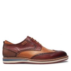 Półbuty Pikolinos. Brązowe eleganckie półbuty Pikolinos, wizytowe, bez zapięcia. Za 399.99 zł.
