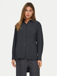 JDY Koszula Kenta 15268316 Czarny Regular Fit. Czarne bluzki damskie JDY, xs, bez wzorów, z syntetyku, bez kołnierzyka, bez ramiączek. Za 69.99 zł.