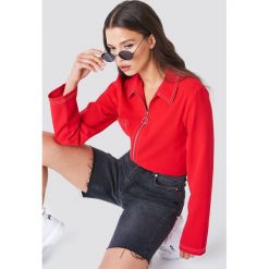 NA-KD Trend Szorty bermudy z surowym brzegiem - Grey. Szorty damskie marki NA-KD Trend. Za 161.95 zł.
