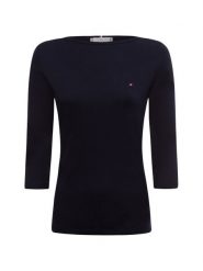 Tommy Hilfiger Koszulka Kobiety Bawełna niebieski, XL. Niebieskie t-shirty damskie Tommy Hilfiger, xl, bez wzorów, z bawełny, eleganckie, bez kołnierzyka. Za 289.95 zł.