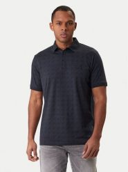 KARL LAGERFELD Polo 745071 561251 Granatowy Regular Fit. Niebieskie koszulki polo męskie KARL LAGERFELD, l, bez wzorów, z bawełny, bez ramiączek. Za 579.99 zł.