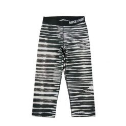 Damskie legginsy Nike Pro w kolorze brązowym. Brązowe legginsy sportowe damskie Nike, l, bez wzorów, na fitness i siłownię. Za 85.16 zł.