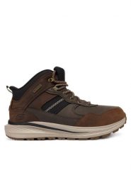 Skechers Trzewiki Slade Ultra 211182 COC Brązowy. Brązowe botki męskie Skechers, bez wzorów, ze skóry, bez zapięcia. Za 519.99 zł.