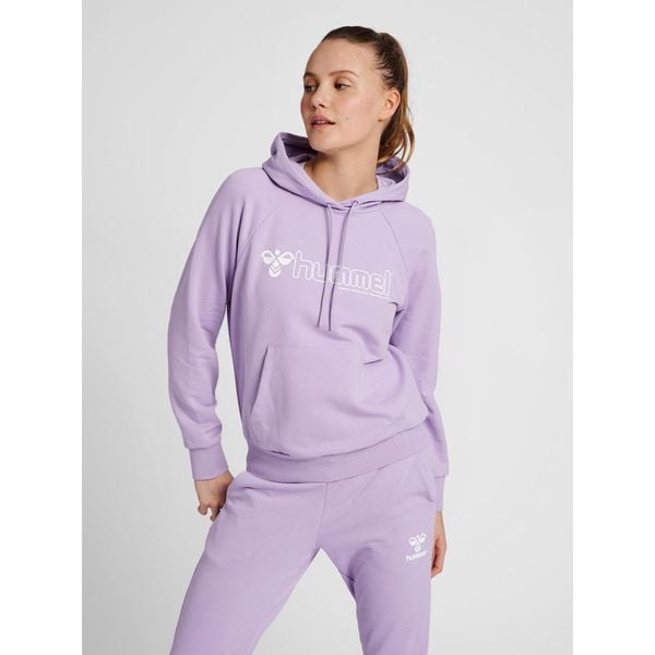 Damska bluza z kapturem Hummel Noni 2.0. Fioletowe bluzy sportowe damskie Hummel, m, bez wzorów, z bawełny, z kapturem, do piłki ręcznej. Za 203.50 zł.